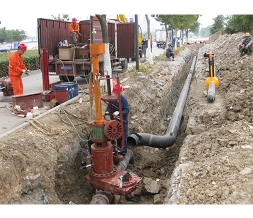 蚌埠DN300天然气管线双封施工