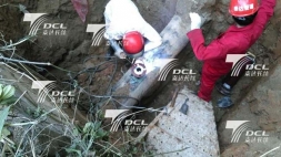 DN50 open hole construction on DN300 gas pipeline in Zhangzhou